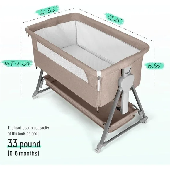 Baby Bassinet Sleeper - Blue - Picture 3 of 3